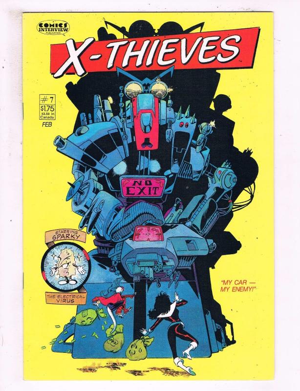 X-Thieves #7 VF Comics Interview Comic Book 1988 DE16