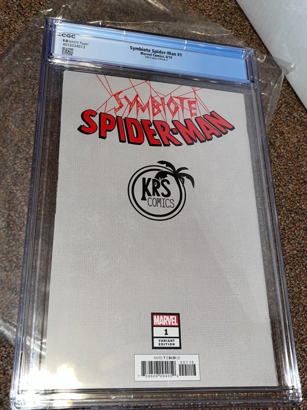 Symbiote Spider-Man 1, KRS Comics, Kirkham Variant, Mary Jane A, CGC Graded 9.8