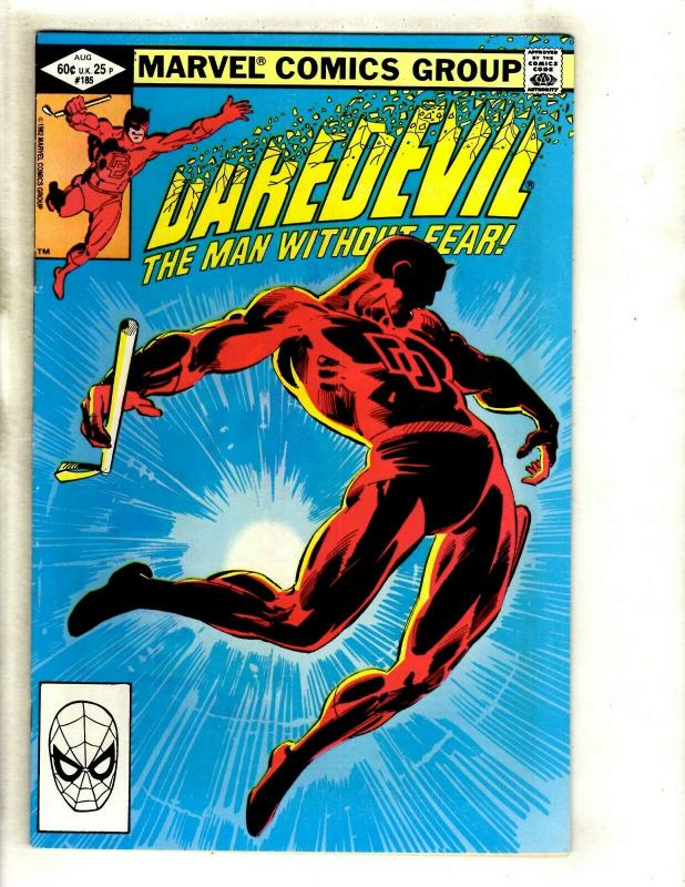 Daredevil # 185 VF Marvel Comic Book Foggy Karen Avengers Defenders Owl GK2