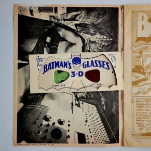 3D BATMAN + 3-D Glasses (Cond: FINE) (DC Comics 1966) Adam West, Batman TV Show 