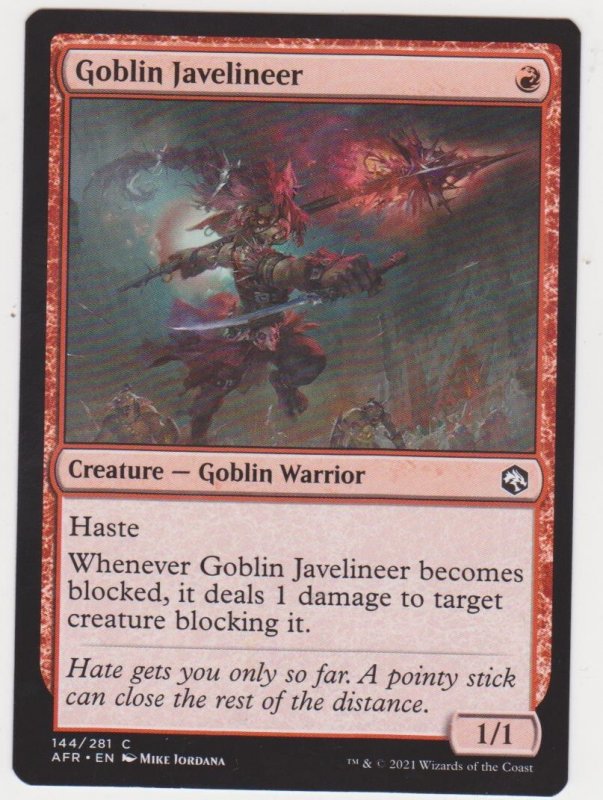 Magic the Gathering: Adventures in the Forgotten Realms - Goblin Javelineer