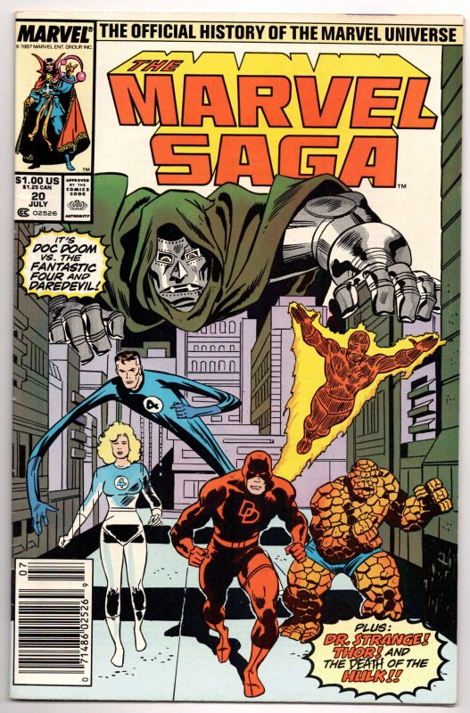 Marvel Saga #20 Fantastic Four | Dr Doom | Daredevil (1987) FN [ITC511]