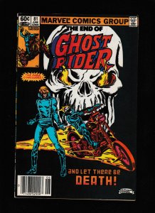 Ghost Rider #81 (1983) FN/VF