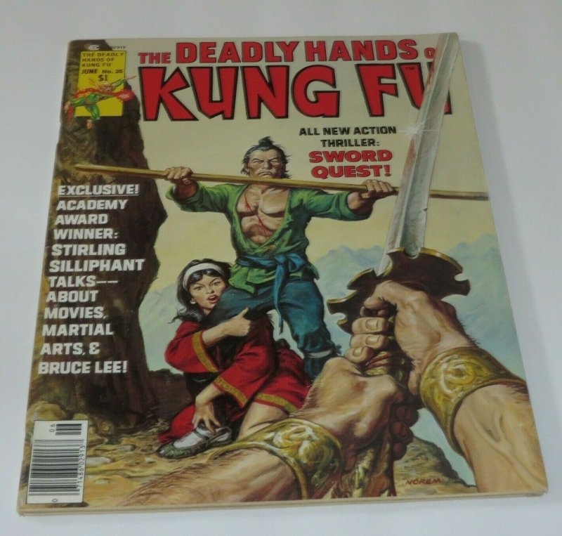 The Deadly Hands of Kung Fu #25 VF 1976 Martial Arts Magazine Sword Quest Bruce