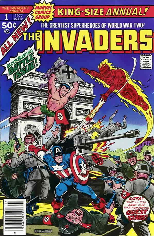 Invaders Annual 1 FN; Marvel World War Two Superheroes we combine