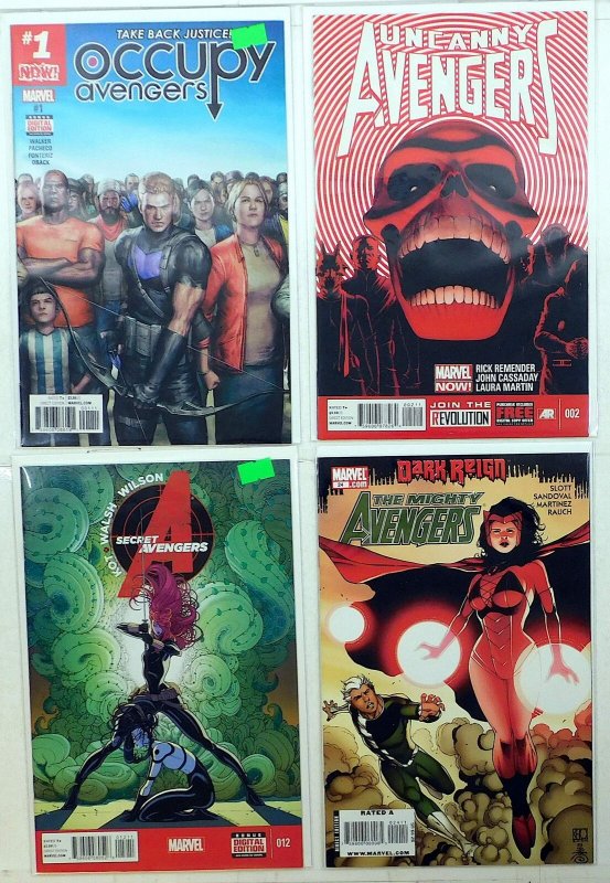 Avengers Lot of 4 #Occupy 1, Uncanny 2, Secret 12, Mighty 24 2013 Marvel Comics