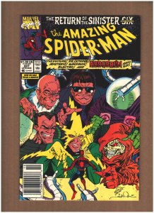 Amazing Spider-man #337 Newsstand Marvel 1990 1st FULL SINISTER SIX II VF+ 8.5