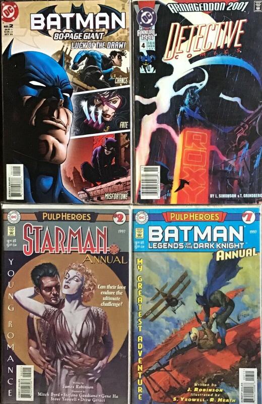 4 DC ANNUALS BATMAN,DETECTIVE,STARMAN ALL NM CONDITION