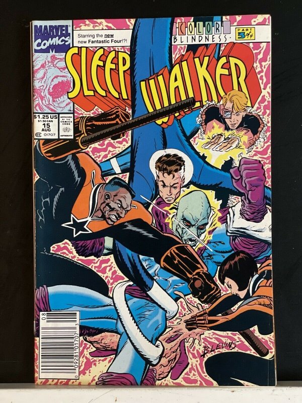 Sleepwalker #15 (1991 Marvel) NEWSSTAND Mr. Fantastic 71486017073