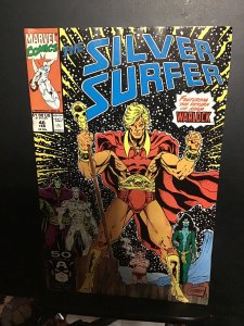 Silver Surfer #46 (1991) high-grade return Warlock! Gamora cover! NM- Wow!