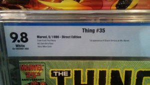 Thing #35 - CBCS 9.8 NM/Mint - White Pages - 1st Sharon Ventura as Ms. Marvel