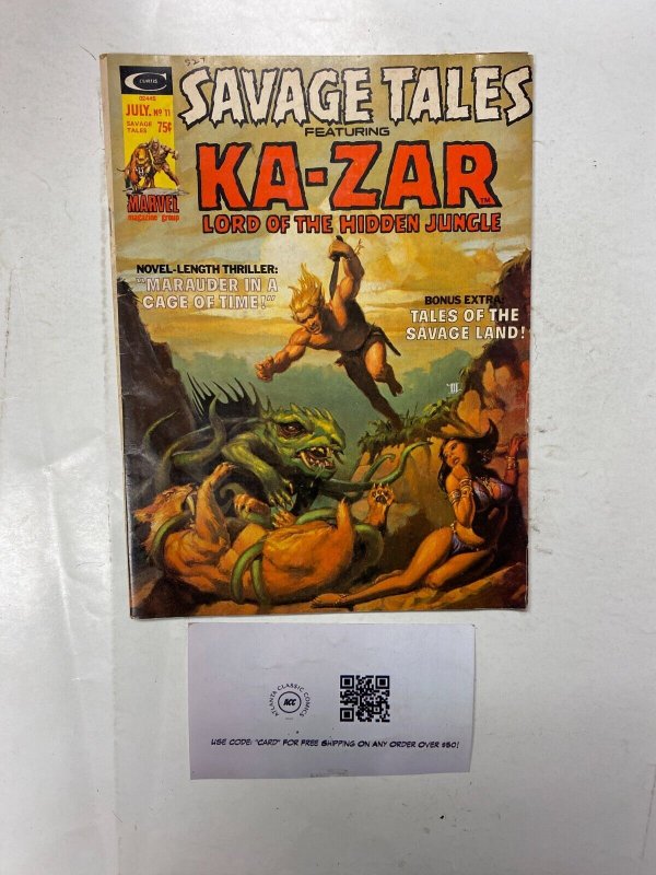 Savage Tales # 11 VF- Marvel Curtis Comic Book Magazine Ka-Zar Conan Kull 9 LI4