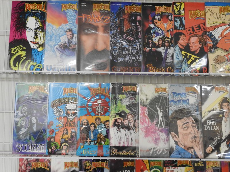Huge Lot 80+ Rock n Roll Comix W/ Ozzy Osbourne, David Bowie, Grateful Dead+ VF-