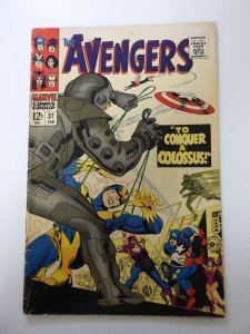 The Avengers #37 (1967) GD/VG condition 1 1/2 spine split