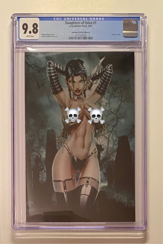 Daughters Of Eden #1 Tyndall Wednesday Cosplay Metal Variant CGC 9.8 LTD to 25