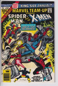 MARVEL TEAM-UP ANNUAL #1 1976) 1st app. New X-Men outside own title! VGF 5.0