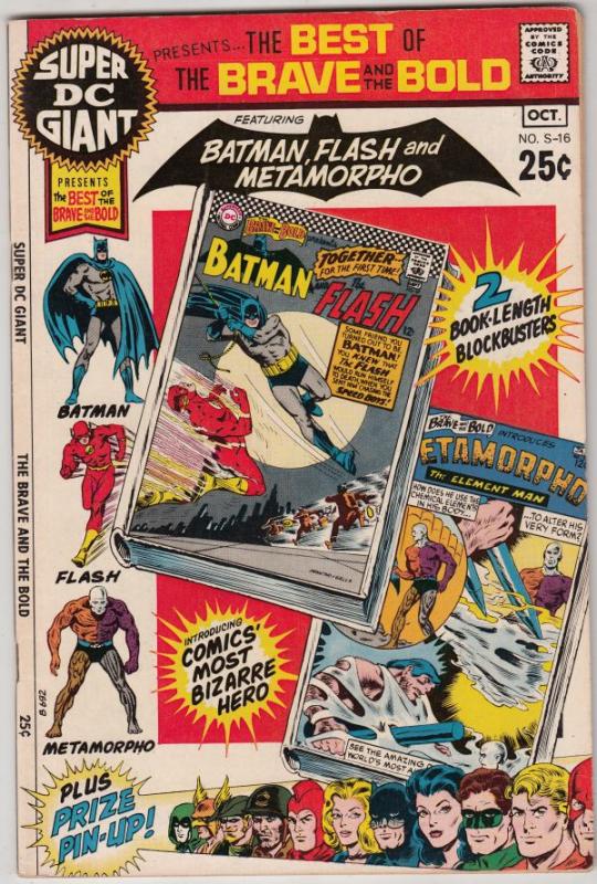 Super DC Giant #s-16 (Oct-70) NM/NM- High-Grade Batman, Flash and Metamporpho
