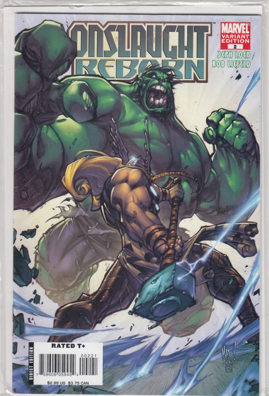 ONSLAUGT REBORN  #2  VARIANT EDITION (1991)