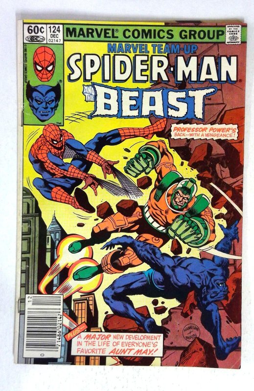 Marvel Team-Up #124 Beast Professor Power Aunt May Marvel (1982) VG