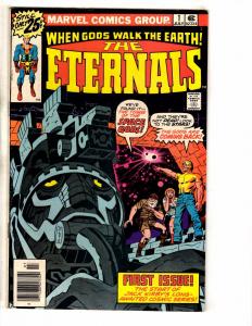 Eternals #1 FN Marvel Comic Book Jack Kirby Bronze Age Cover 1st Appearance J274