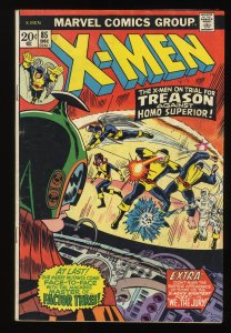 X-Men #85 X-Men On Trial!  Stan Lee! Cyclops!
