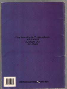 ALF Takes Off Coloring Book #  1988 - Checkerboard Press  -VG- - Comic Book