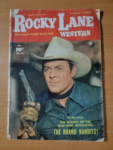 Rocky Lane Western #18 ~ GOOD GD ~ 1950 Fawcett Comics