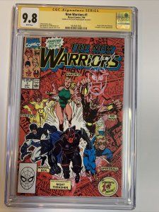 New Warriors (1990) # 1 (CGC 9.8 WP SS) Signed & Sketch Mark Bagley