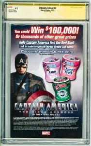 Ultimate Fallout #4 Second Print Cover (2011) CGC 9.2! Signed by Clayton Craig!