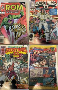 Lot of 4 Comics (See Description) Rom, Secret Wars Ii, Spider Man