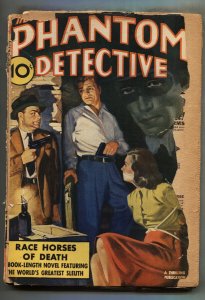 PHANTOM DETECTIVE--October 1941--Rare--Pulp Magazine--Tied up woman--incomplete