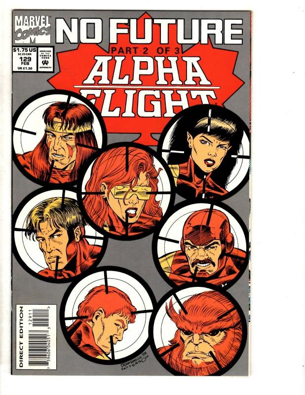 11 Alpha Flight Marvel Comics #121 122 123 124 125 126 127 128 129 130 AN 1 CR34