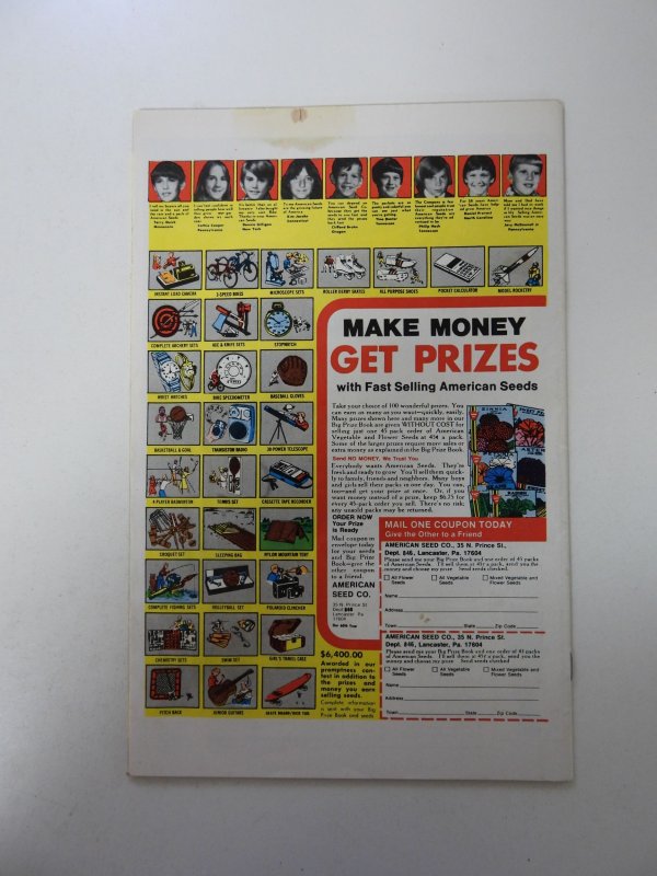 Black Panther #8 (1978) VG/FN condition stain back cover