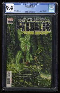 Immortal Hulk #2 CGC NM 9.4 White Pages 1st Dr. Frye!