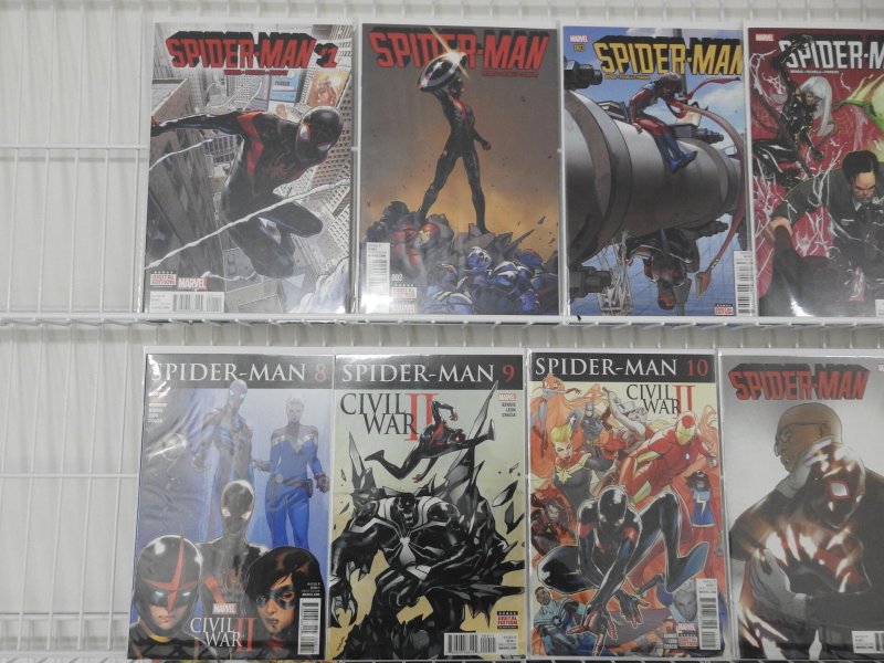 Spider-Man (2016) Complete Set 1-21! Plus Variant Annual & 2 Variants! Avg NM-!