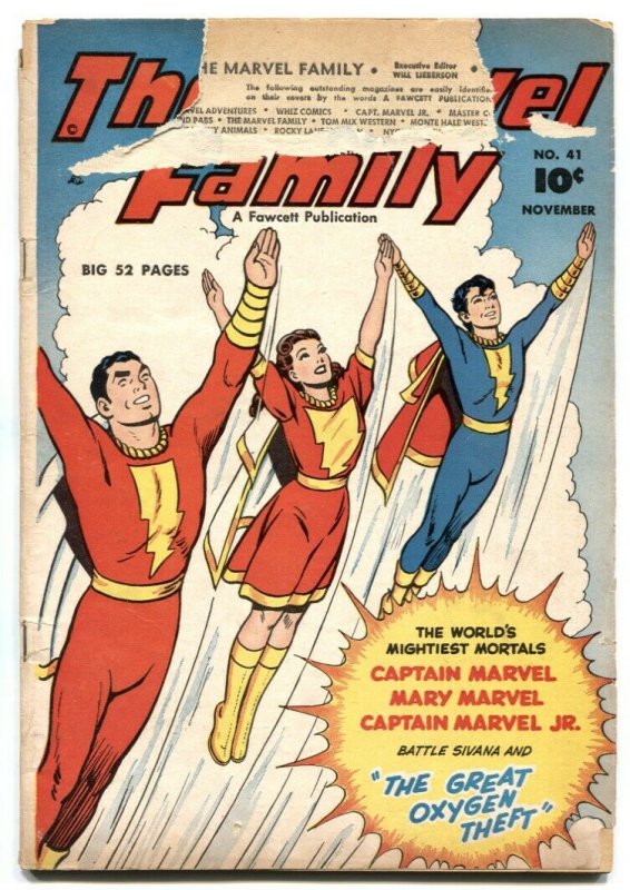 Marvel Family #41 1949- Fawcett Golden Age- F/G