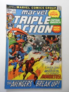 Marvel Triple Action #5 (1972) VG Condition moisture stain