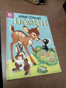 Walt Disneys Bambi Movie Classic 3 Dell April 1956 Silver Age Cartoon production