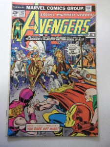 The Avengers #142 (1975) GD+ Condition Centerfold detached