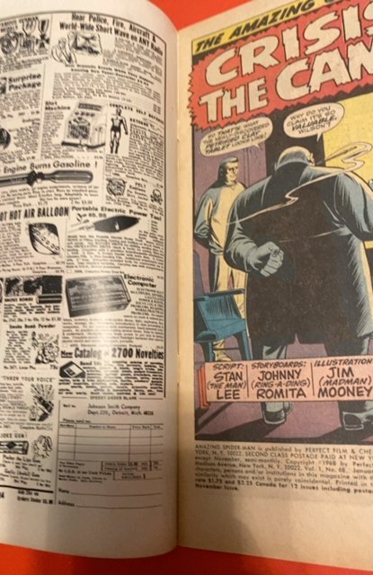 The Amazing Spider-Man #68 (1969) crisis on campus