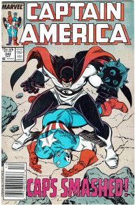 Captain America #348  Flag-Smasher  Newsstand  NM-