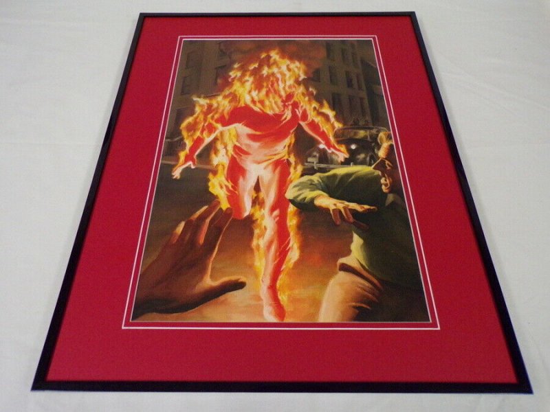 Marvels #1 Human Torch Framed 16x20 Cover Poster Display Alex Ross