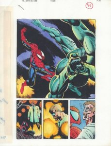 Spider-Man #? p.41 Color Guide Art - Spidey vs. the Jackal Splash by John Kalisz