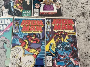 Lot Of 5 Iron Man Marvel Comic Books # 245 246 247 248 249 NM Avengers Hulk CM5 