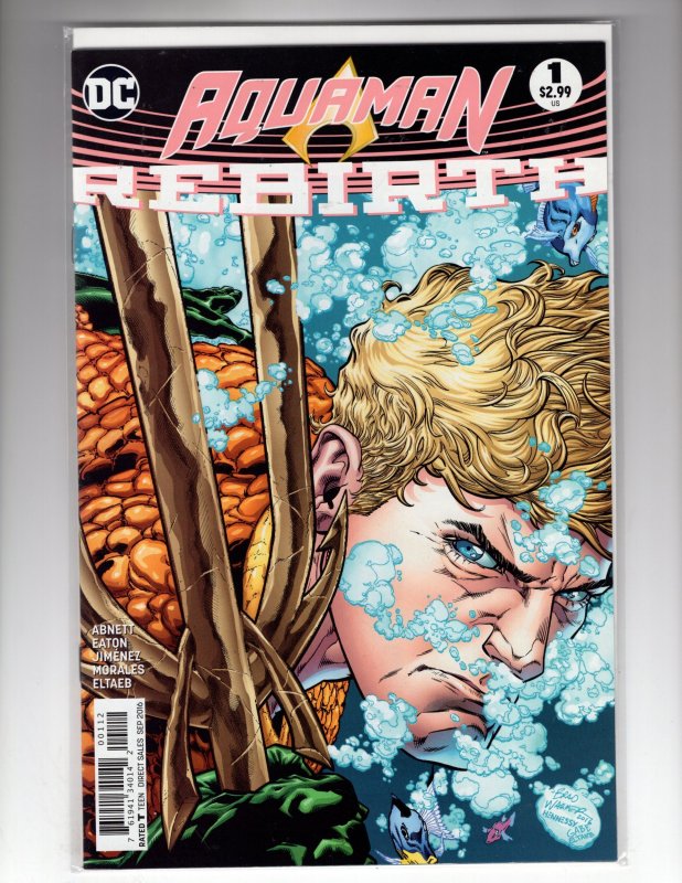 Aquaman: Rebirth #1 Second Print Cover (2016) / HCA6
