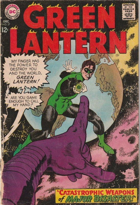 Green Lantern # 57 GD DC 1967 [H1]