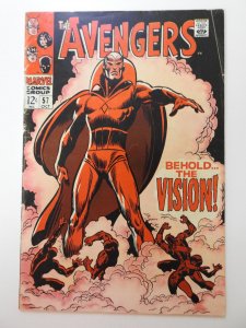The Avengers #57 (1968) 1st Appearance of The Vision!! Solid VG Condition!