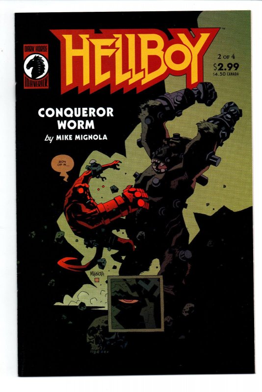 Hellboy Conqueror Worm 1 2 3 & 4 Complete Set - 2001 - NM 