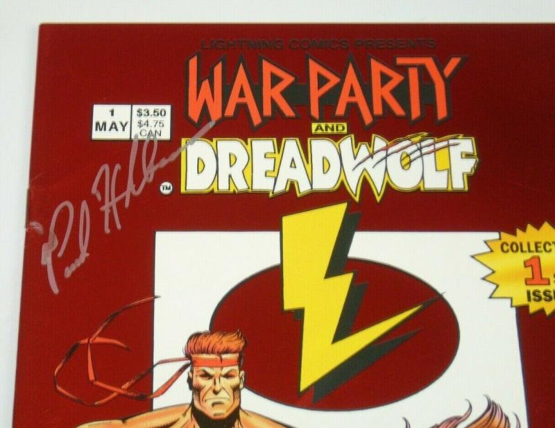 Lightning Comics Presents #1 VF; signed by Paul Abrams - war party - dreadwolf