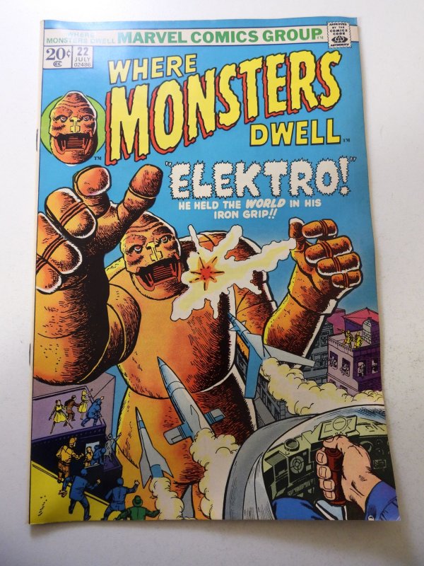 Where Monsters Dwell #22 (1973) FN Condition